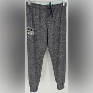 Victorias Secret PINK Ultimate Yoga Jogger Pants Fold Down Logo Top